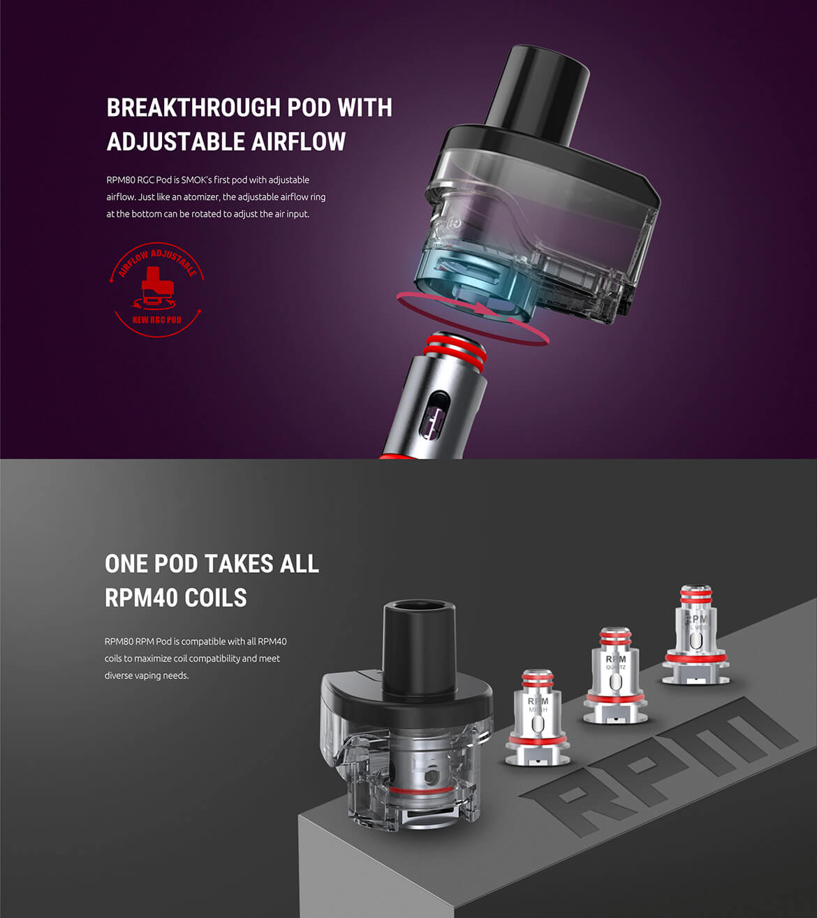 Smok RPM80 Pro Pod Mod